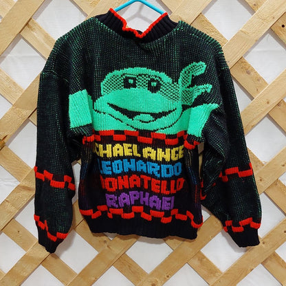 Vintage Teenage Mutant Ninja Turtles Pullover Sweater for Children