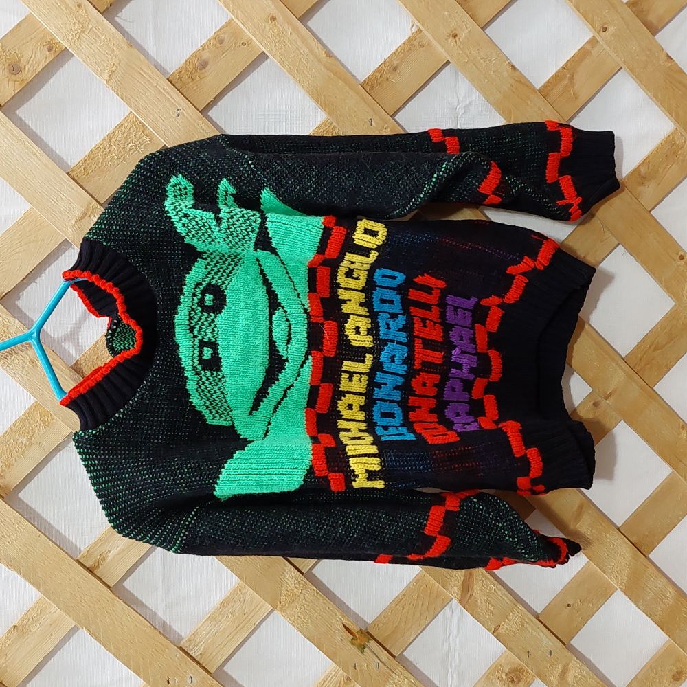 Vintage Teenage Mutant Ninja Turtles Pullover Sweater for Children