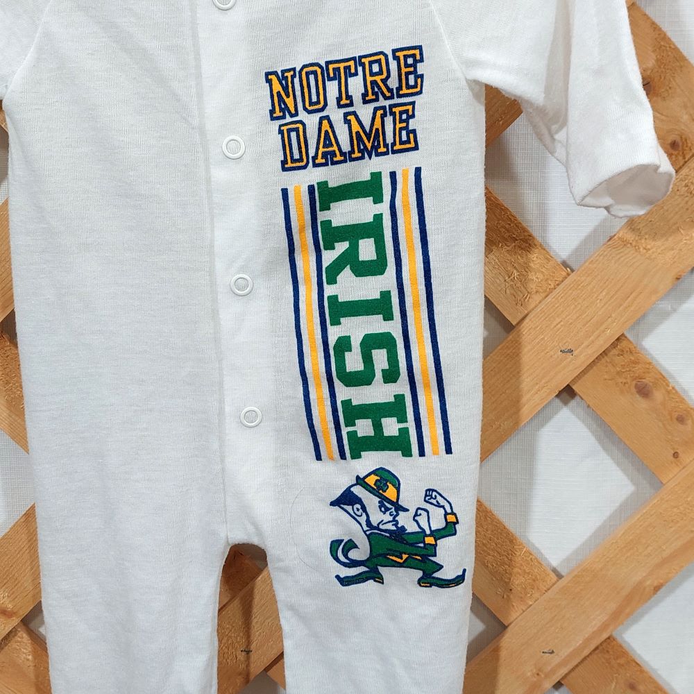 Vintage Novelty Notre Dame Infant Onesie