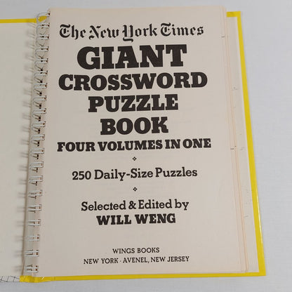 The New York Times Giant Crossword Puzzle Book