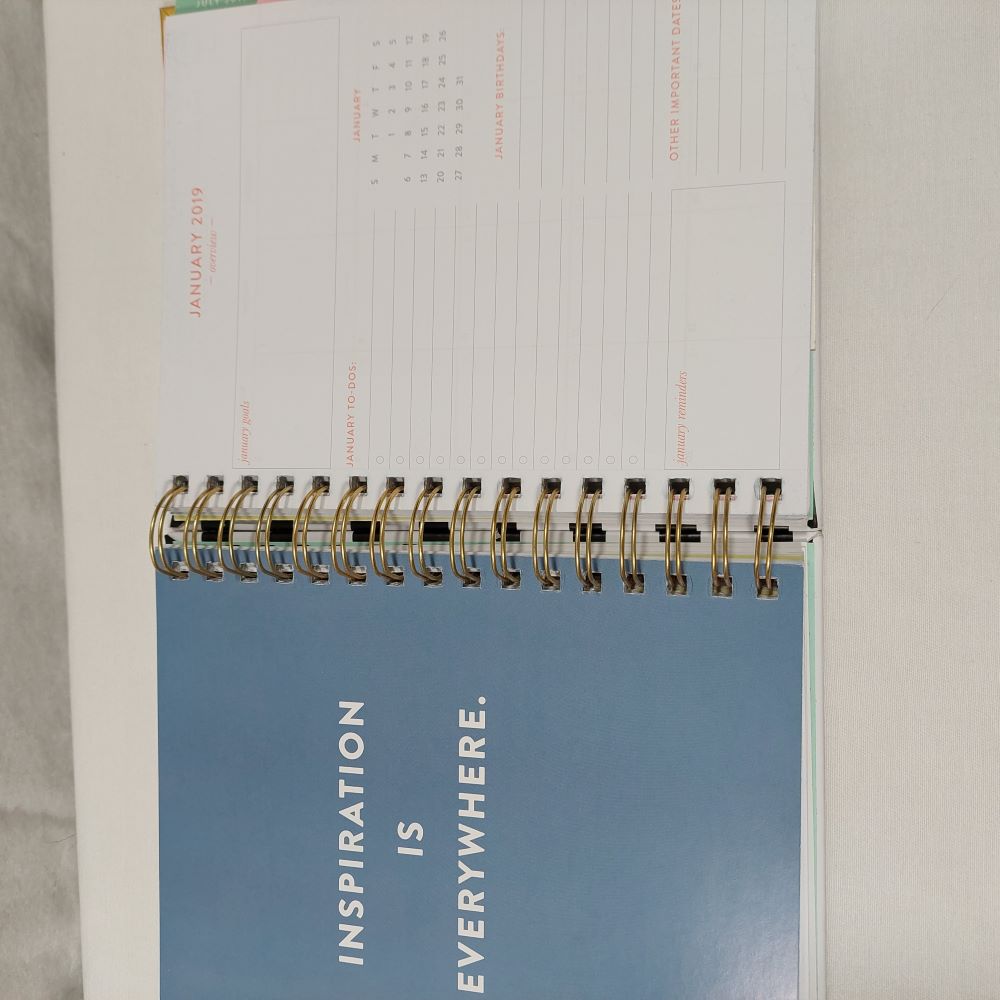 Eccolo 2018-2019 Day Planner Spiral Book