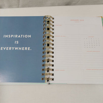 Eccolo 2018-2019 Day Planner Spiral Book