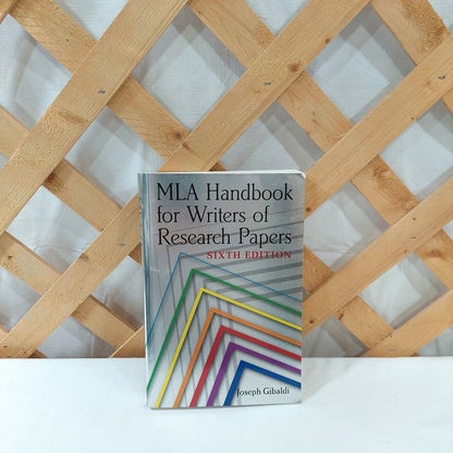 MLA Handbook for Writers of Research Papers Sixth Edition