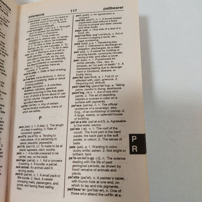 Webster's Dictionary and Roget's Thesaurus Softcover Book