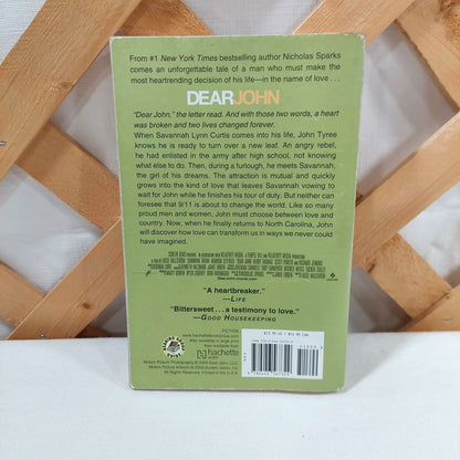 Dear John by Nicholas Sparks Paperback Book