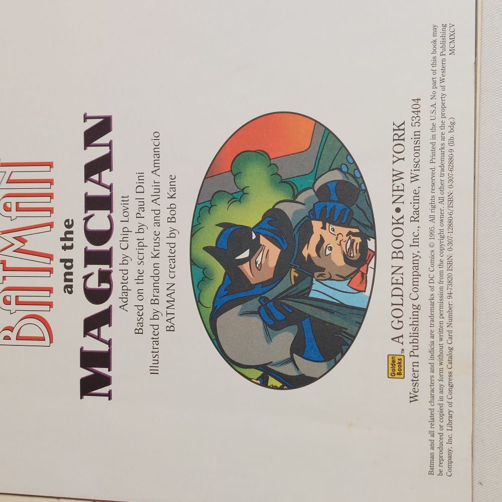 Golden Look-Look Books Batman and the Magician