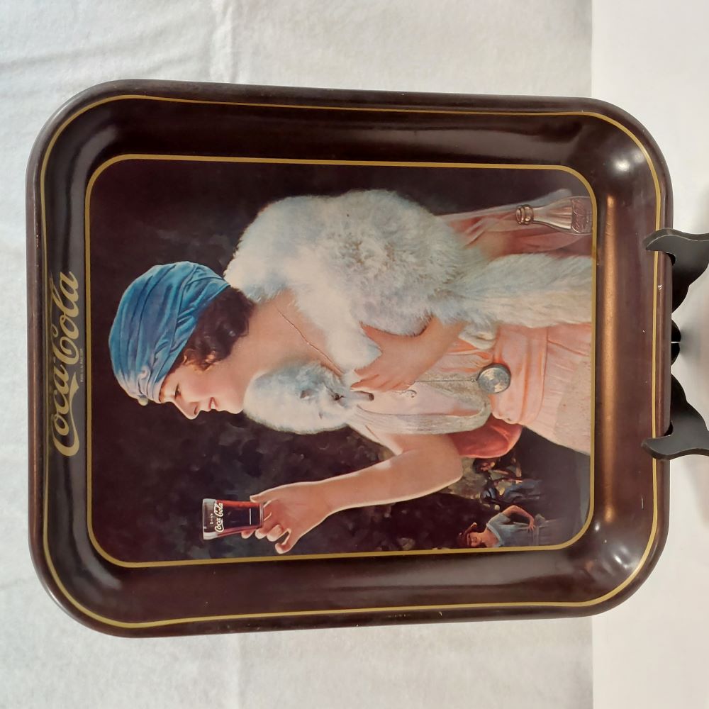 Rectangular Coca-Cola Serving Tray Flapper Girl