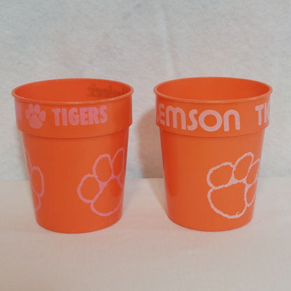 Pair of Orange Stadium Cups Clemson Tigers