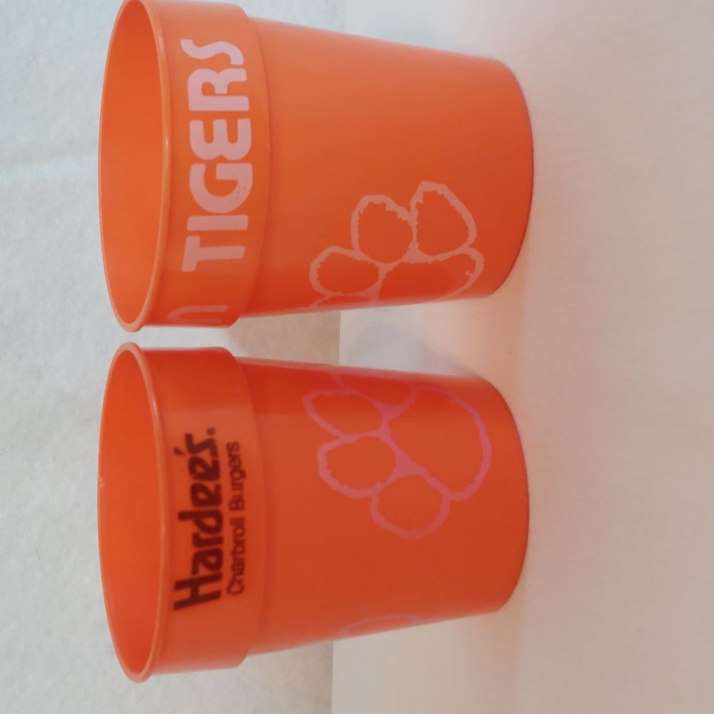 Pair of Orange Stadium Cups Clemson Tigers