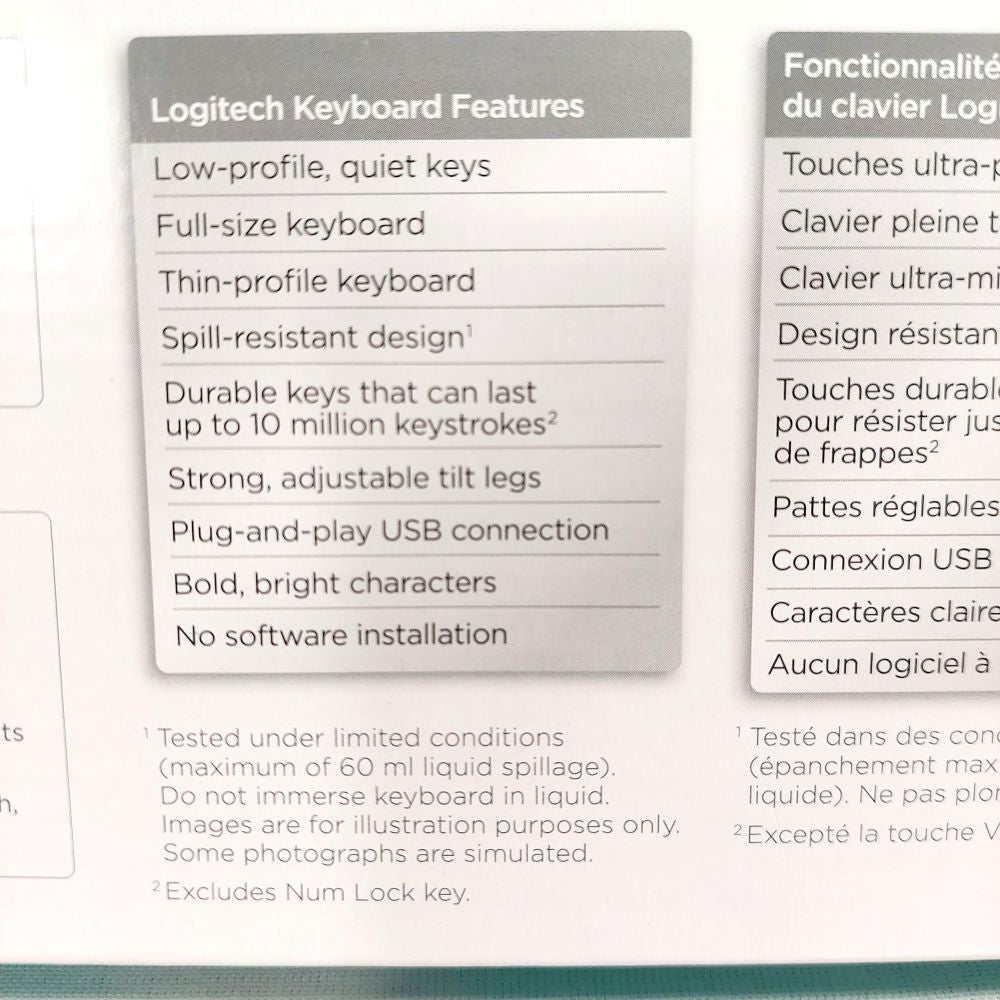 Logitech K120 Computer Keyboard Clavier
