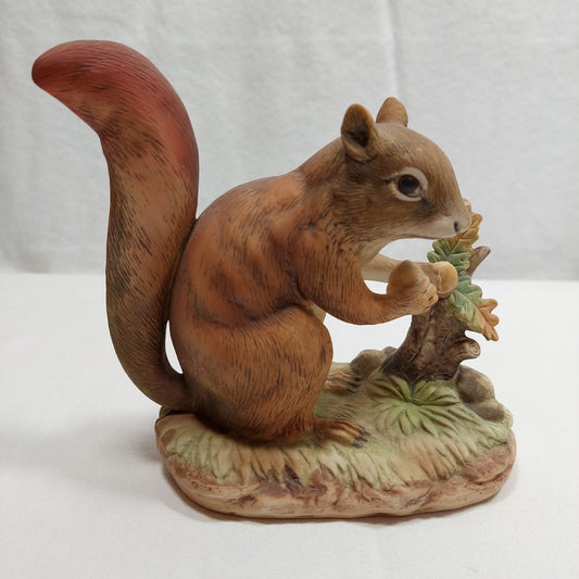 Lefton Squirrel with Acorn Figurine