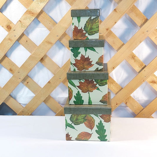 Autumn Leaves Nesting Gift Box Set