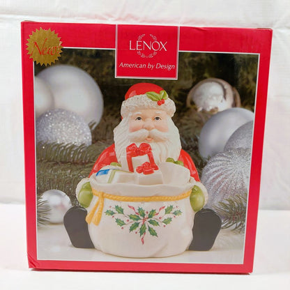 Lenox American by Design Holiday Santa Covered Candy Dish