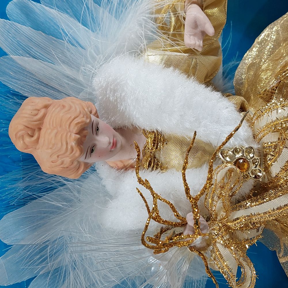 Holiday Time LED Fiber Optic Angel Christmas Tree Topper