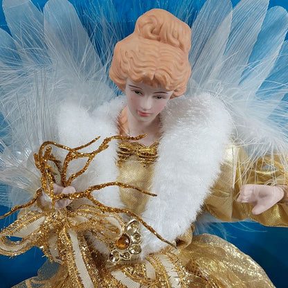 Holiday Time LED Fiber Optic Angel Christmas Tree Topper