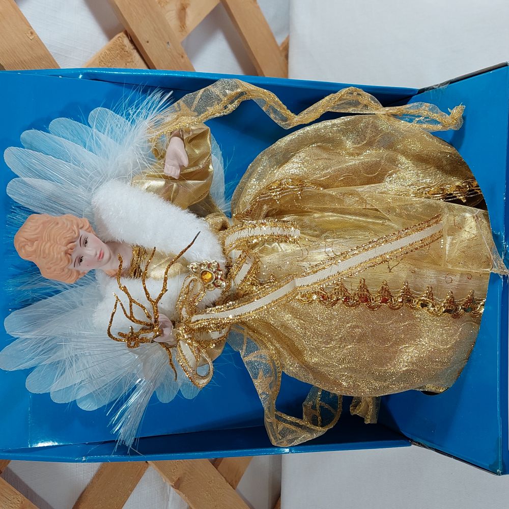 Holiday Time LED Fiber Optic Angel Christmas Tree Topper