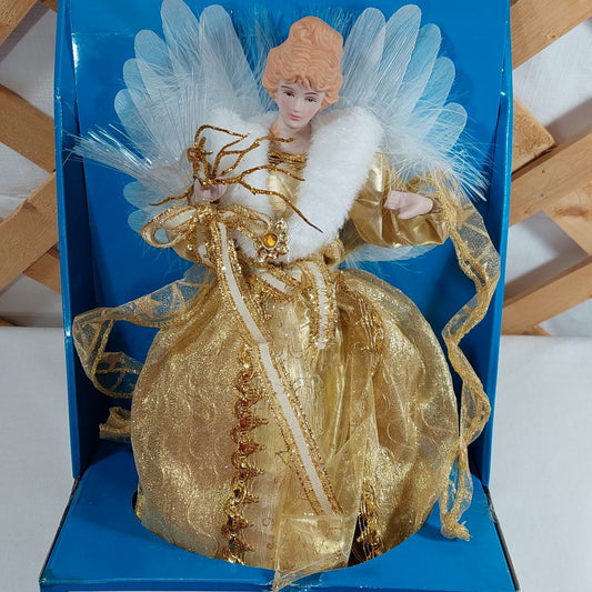 Holiday Time LED Fiber Optic Angel Christmas Tree Topper