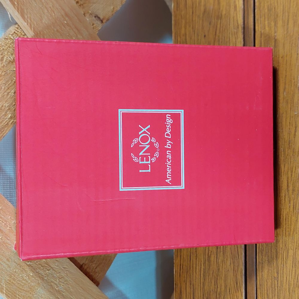 Lenox Sparkle and Scroll Clear Crystal Silverplate Cross Ornament