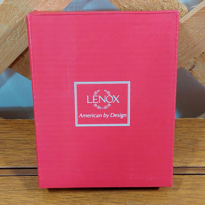 Lenox Sparkle and Scroll Clear Crystal Silverplate Cross Ornament