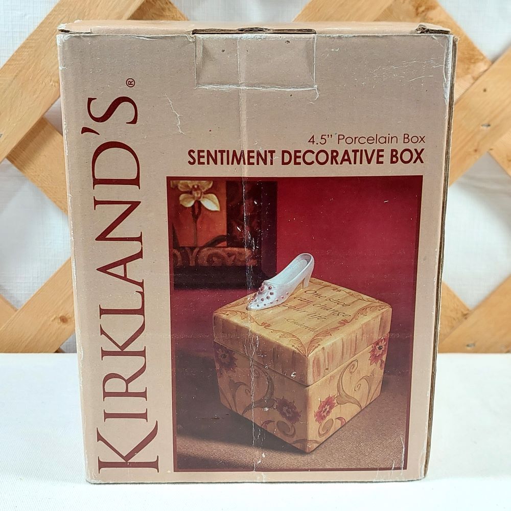Kirkland's Sentiment Decorative Porcelain Box