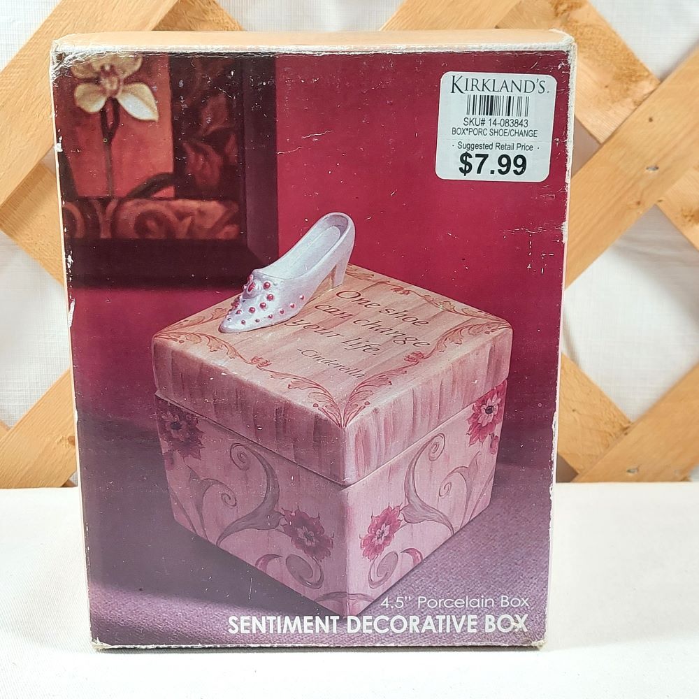Kirkland's Sentiment Decorative Porcelain Box
