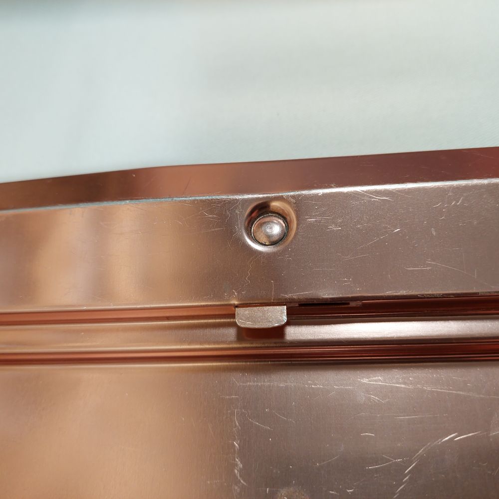 West Bend Vintage Rose Copper Metal Cake Carrier
