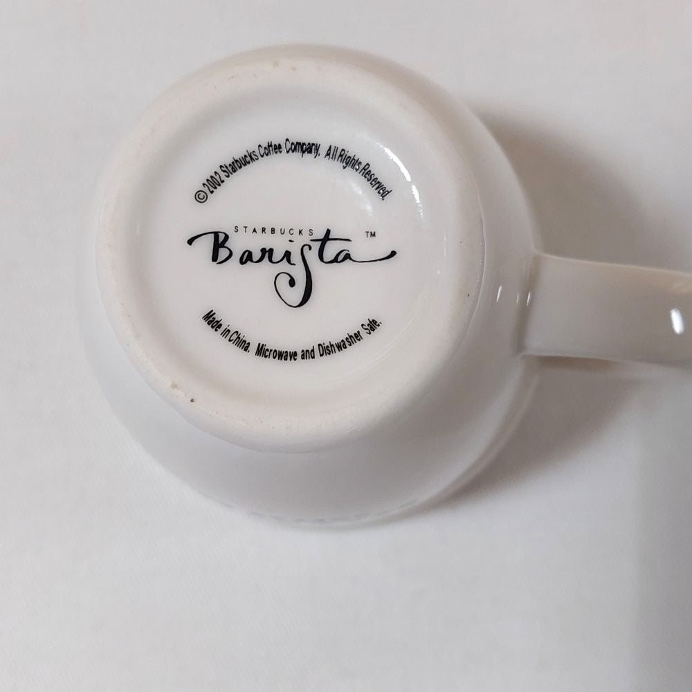 Starbucks Barista 2002 White Espresso Cup