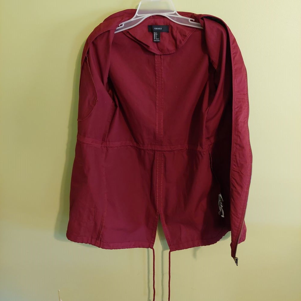 Forever 21 Drawstring Waist Utility Jacket Women's Size Small