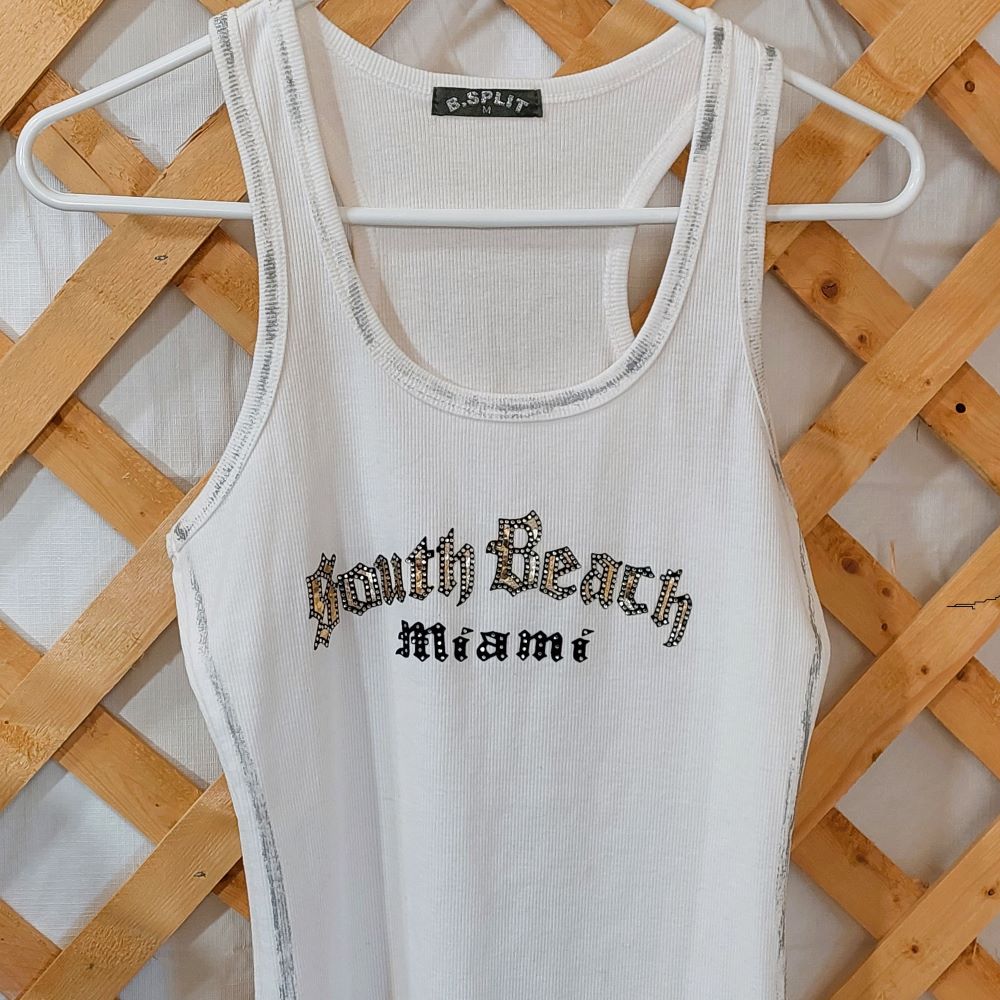 Banana Split USA South Beach Miami Tank Top Women's Size Medium