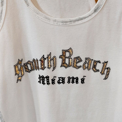 Banana Split USA South Beach Miami Tank Top Women's Size Medium