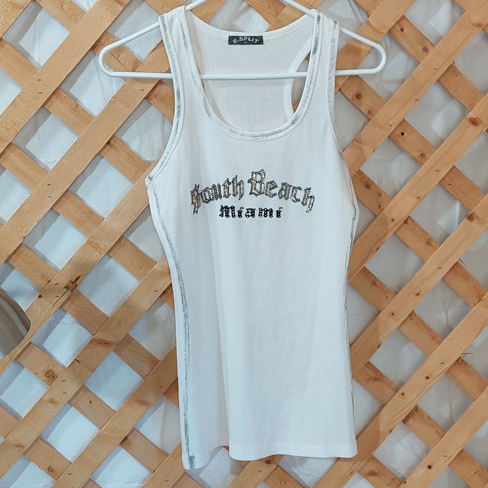 Banana Split USA South Beach Miami Tank Top Women's Size Medium