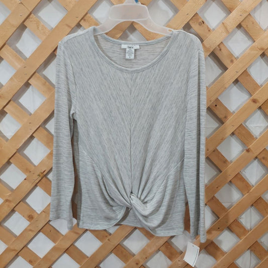 Bar III Twist Front Long Sleeve Top Women's Size Small