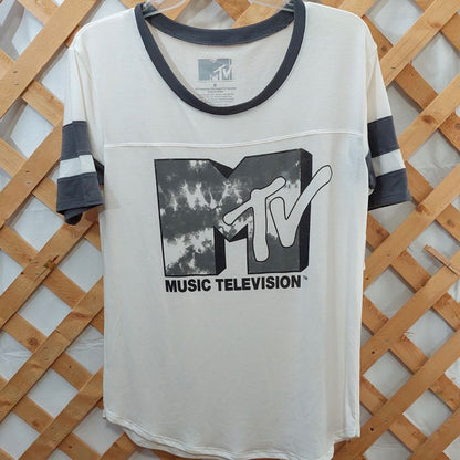MTV Crewneck T-Shirt Juniors Size M (7-9)