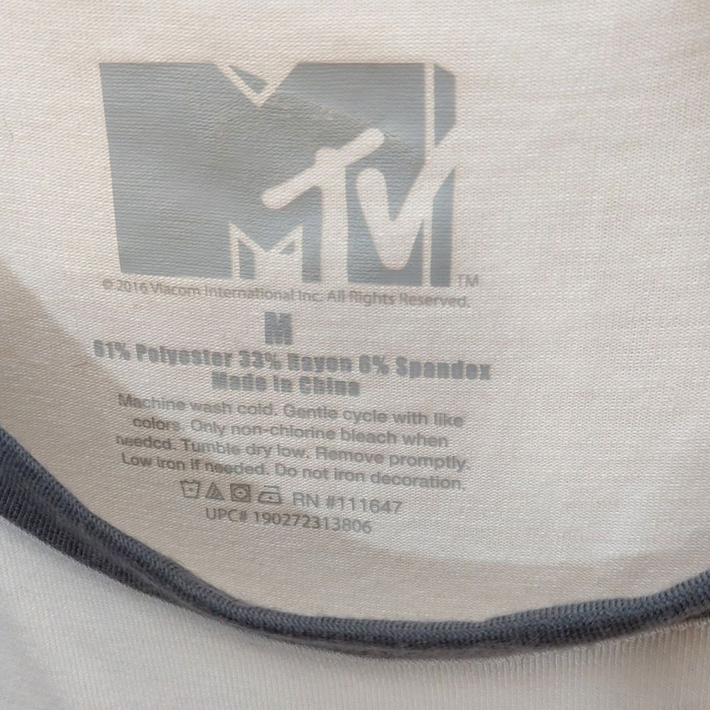 MTV Crewneck T-Shirt Juniors Size M (7-9)