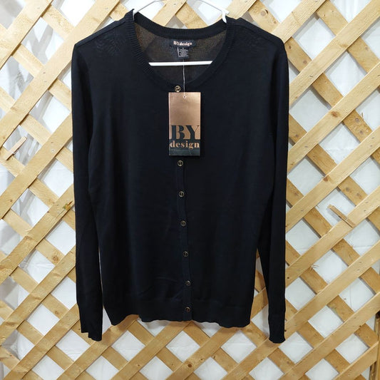 BY Design Black Cardigan Sweater Women's Size M