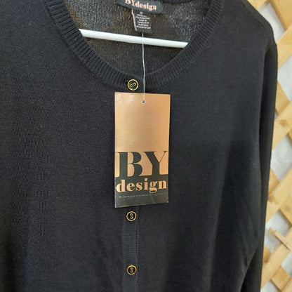 BY Design Black Cardigan Sweater Women's Size M