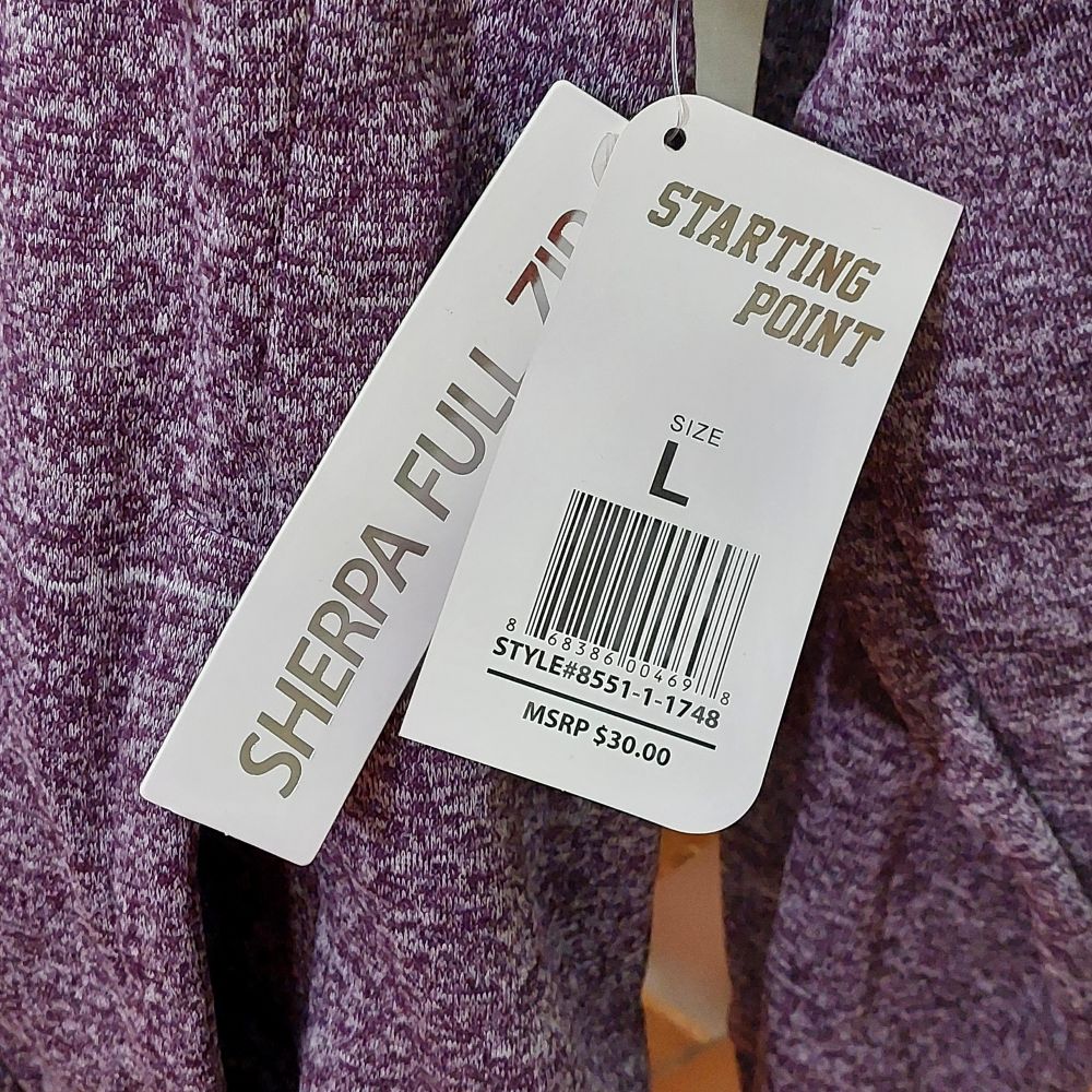 Starting Point Furlining Fleece Sherpa Full Zip Hoodie