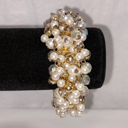 Faux Pearl Stretch Bracelet