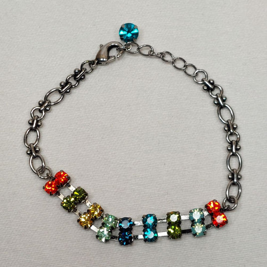 Multi-Color Gemstone Bracelet Costume Jewelry