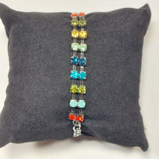 Multi-Color Gemstone Bracelet Costume Jewelry