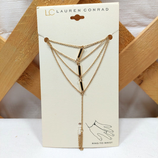LC Lauren Conrad Cable Chain Ring-to-Wrist Bracelet