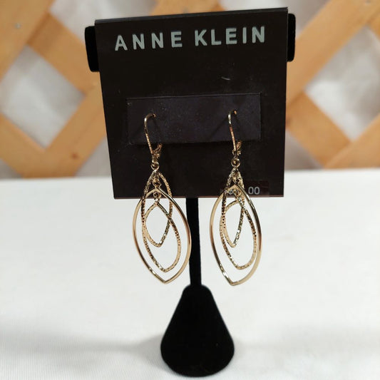 Anne Klein Goldtone Triple Hoop Earrings