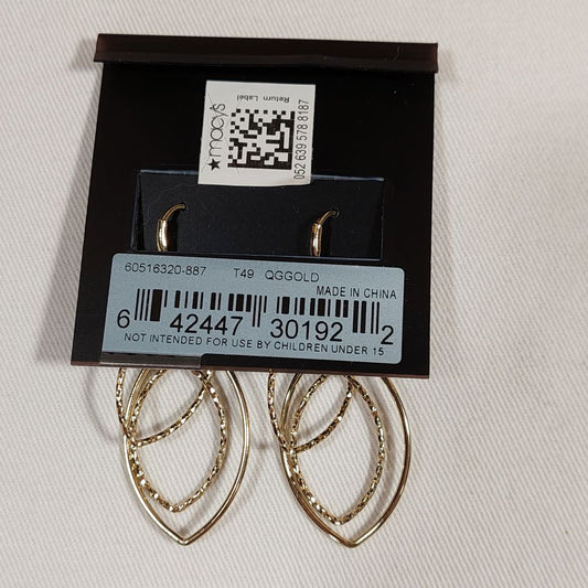 Anne Klein Goldtone Triple Hoop Earrings