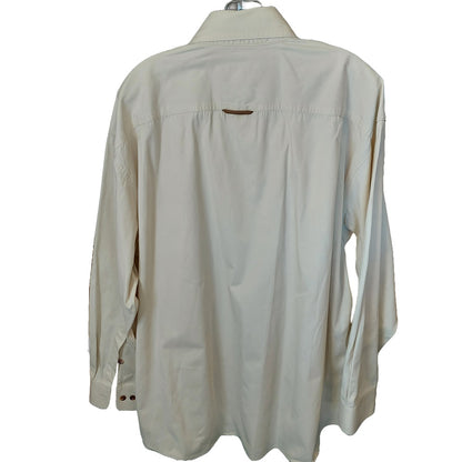 Orvis Beige Button Down Shirt Men's Size XL