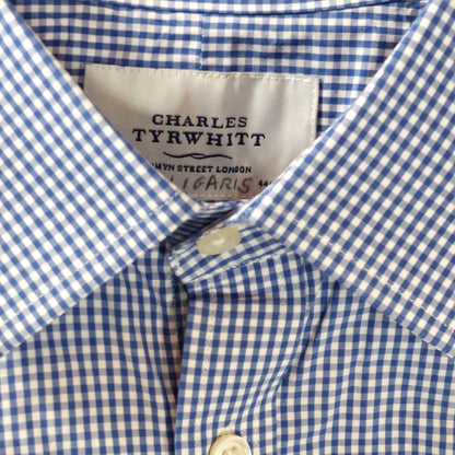 Charles Tyrwhitt Classic Fit 100% Cotton Shirt Men's Size 17.5 - 35