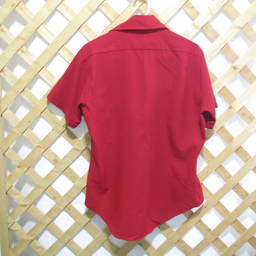 sears short sleeve dress shirts VINTAGE Sears Shirt Mens 15.5 Yellow Perma Prest Easy Care Short Sleeve Camp 80s