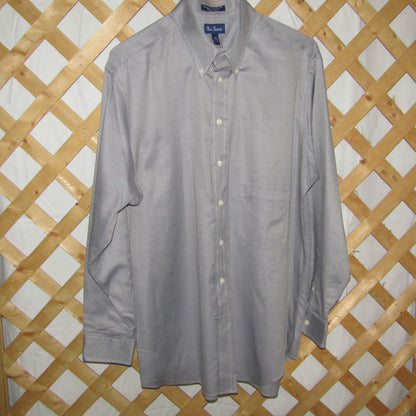 Paul Fredrick Gray Dress Shirt Men's Size 17-35