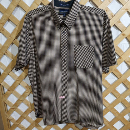 Paul Fredrick Short Sleeve Casual Check Shirt