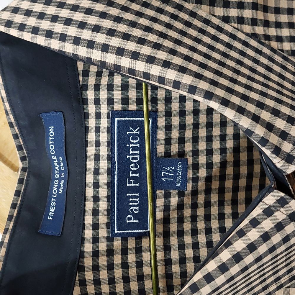 Paul Fredrick Short Sleeve Casual Check Shirt