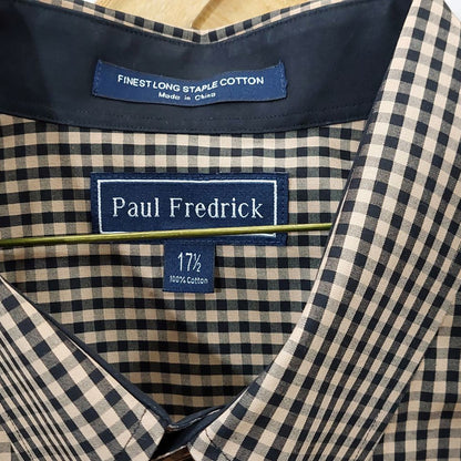 Paul Fredrick Short Sleeve Casual Check Shirt